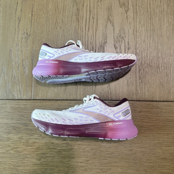 Brooks Glycerin 20 Women’s Running Shoes Size 7.5 White Purple - Picture 5 of 11